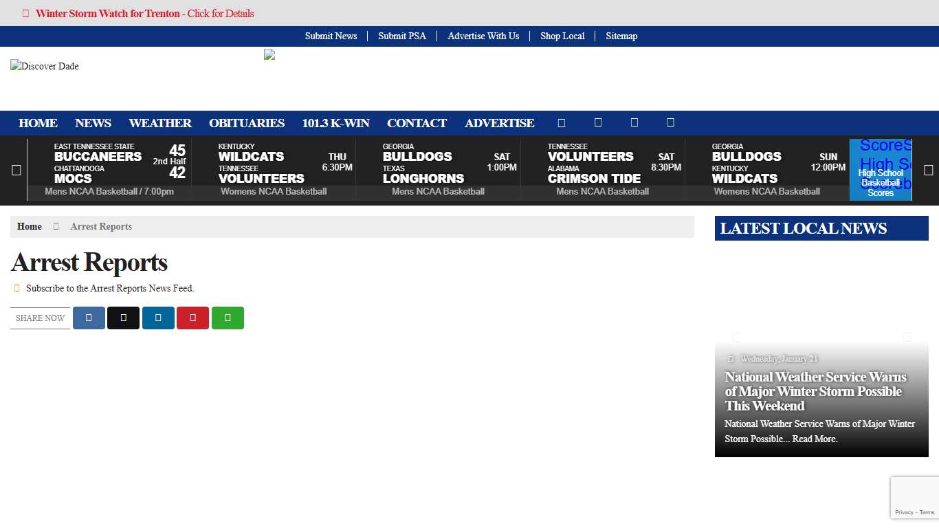 Arrest Reports – Discover Dade